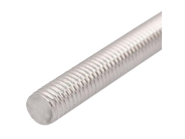M6 x 40mm 1mm Thread Pitch 304 Stainless Steel Rod Bar Studs Silver Tone 20 Pcs