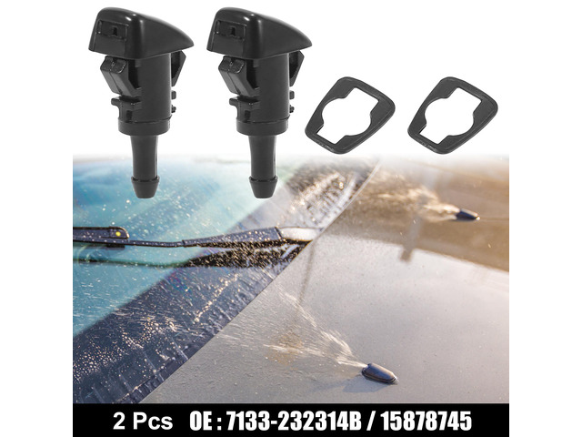Unique Bargains 1set Windshield Washer Water Nozzle Spray No.15878745 for Buick Rainier 2004-2007 in the Exterior Car Accessories department at