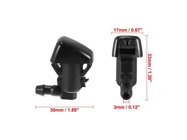 4pcs Car Front Windshield Washer Nozzle Sprayer Single Hole Replacement ...