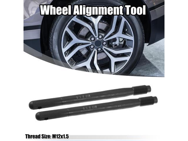 M12x1.5 Wheel Alignment Pin Mounting Car Wheel Hanger Rim Stud Bolt Nut Tire  Change Guide Tool Pack of Black Body Repair Tools