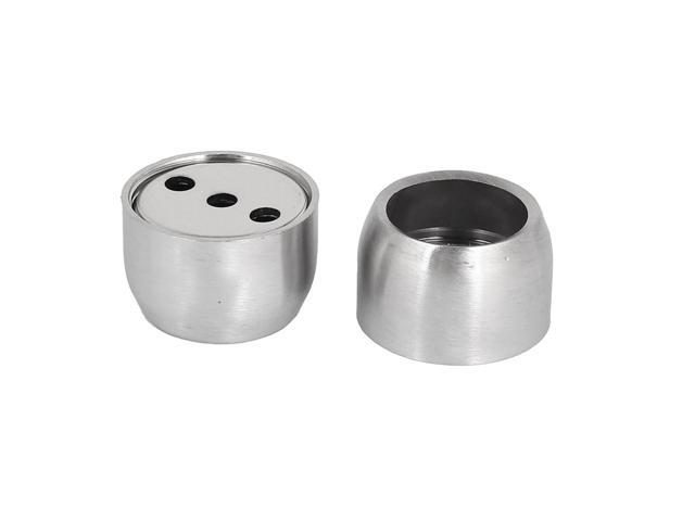 22mm Dia Stainless Steel Closet Rod Flange Round Socket Holder