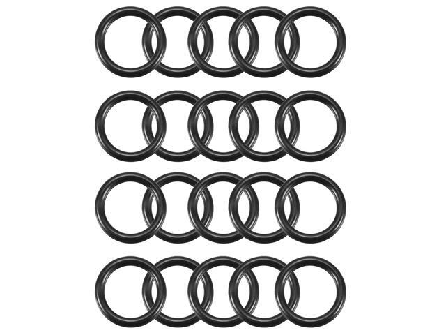 Unique Bargains 20 Pcs Mechanical Flexible Rubber Oil Sealing O Ring Black 19 x 2.4mm - Newegg.com