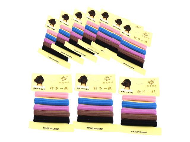 Elastic Fabric Hair Ties Bands Rope Ponytail Holders Scrunchies