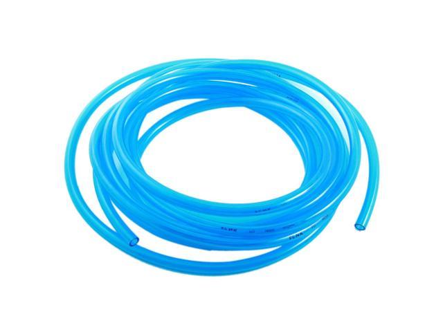 Pneumatic 5x8mm Air Gas Quick Fittings Connection PU Line Tube 10M Clear Blue 