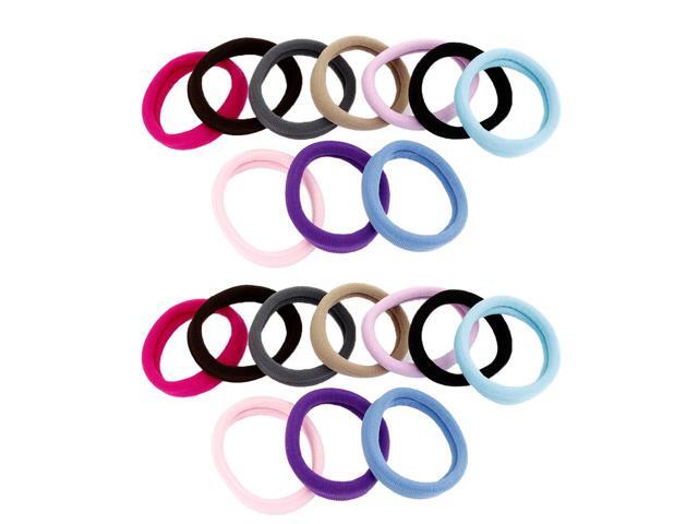 Global Bargainslady Girls Colorful Nylon Wrapped Elastic Rubber