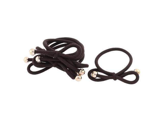 Global Bargains5pcs Bow Knot Stretchy Elastic Rubber Hair Tie