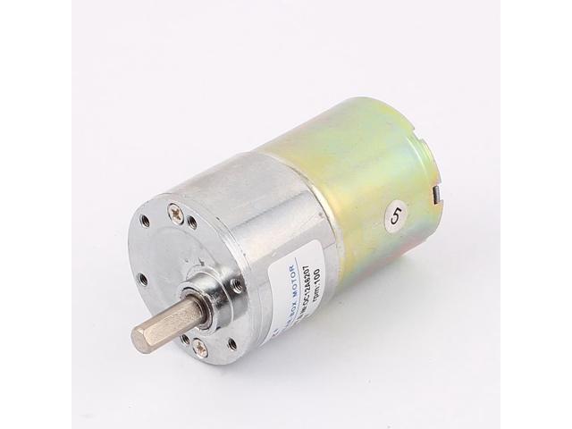 DC 12V 50mA 100RPM 0.9Kg-cm High Torque Permanent Magnetic DC Gear Motor