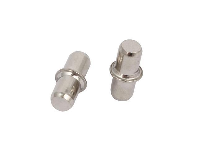 Cabinet Wardrobe Shelf Support Pins Studs Pegs Silver Tone 5mmx13.5mm 100pcs 