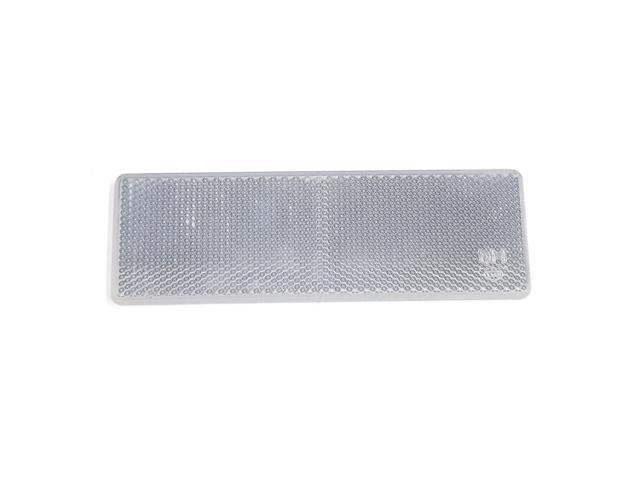 Car White Safety Reflective Warning Plate Tape Reflector Sticker Self-adhesive