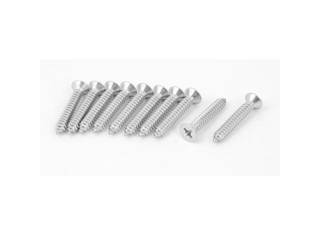 M4.8 x 40mm Countersunk Self Tapping Screw Pack of 10 