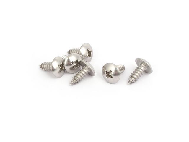 M4x12mm Thread 316 Stainless Steel Truss Phillips Head Self Tapping Screw 15pcs