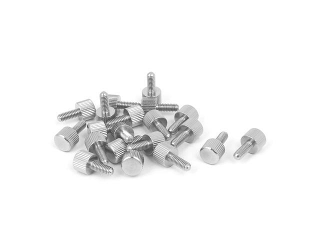 5pcs M6 x 10mm Thumb Screws Knurled Hand Screws Stainless Steel Replacement 