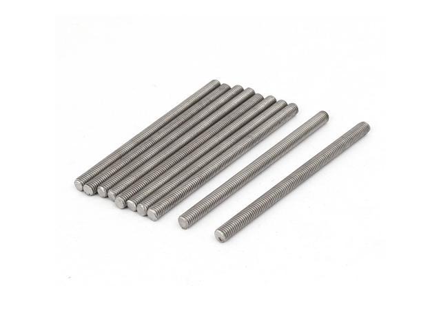 M5 x 80mm 304 Stainless Steel Fully Threaded Rod Bar Studs Hardware 10 ...