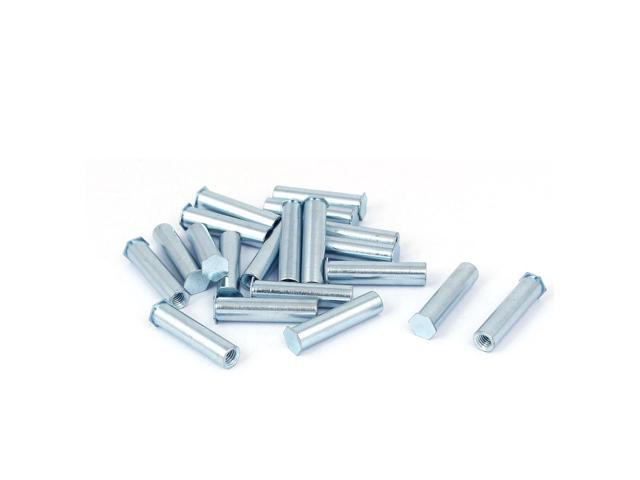 M4 x 30mm Female to Female Hex Nickel Plated Spacer Standoff 5pcs 