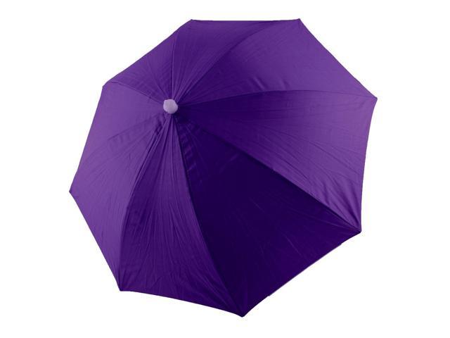 purple umbrella hat