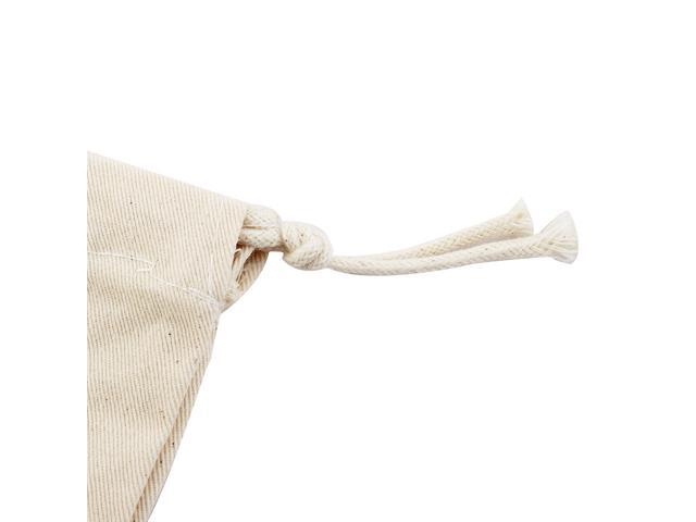 Home Travel Protable Sundries Storage Candies Gift Pouch Drawstring Bag Beige