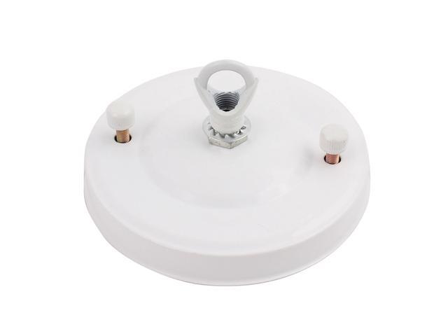 110mmx25mm Pendant Light Ceiling Plate Chassis Base White W Lock Line Buckle