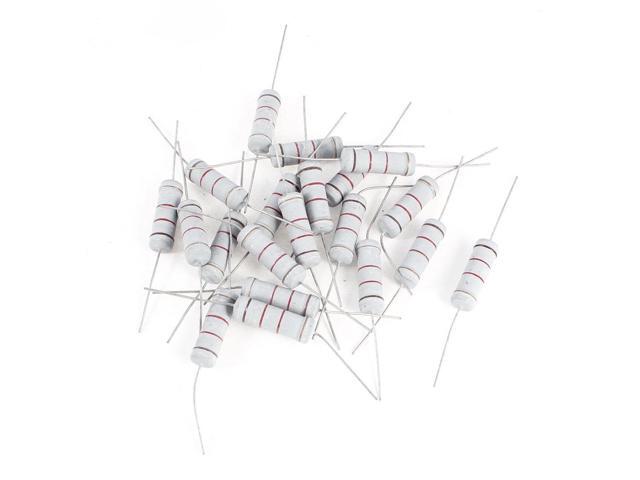 20pcs 3W 3 Watt Metal Oxide Film Resistor Axial Lead 1.2K Ohm ±5/% Tolerance