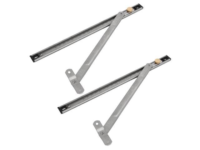 2PCS Stainless Steel 10" 250mm Long Side Hung Window Friction Hinges Stays 