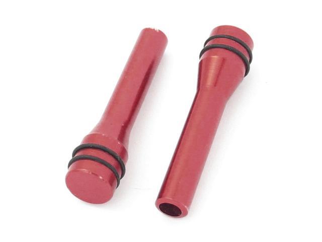 Unique Bargains 2 Pcs Red Aluminum Alloy Car Door Lock Knobs W
