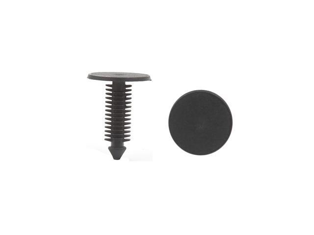 50Pcs 8mm x 7mm Hole Black Fender Liner Fastener Rivet Push Clips for Car Auto
