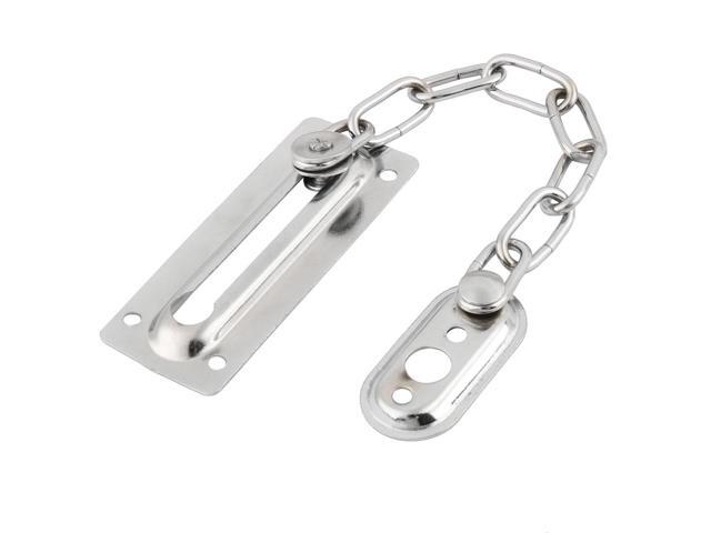 Home Bedroom Metal Cabinet Door Screw Fixing Slide Bolt Chain Lock