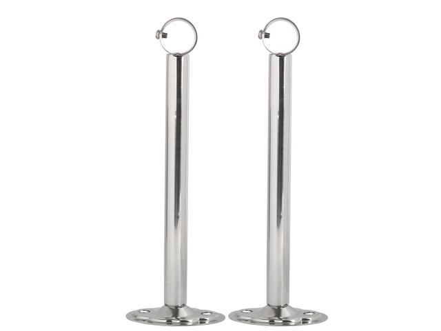 Closet Rod Bracket Pole Support Flange Holder 2pcs 2 5cm Rod Max D