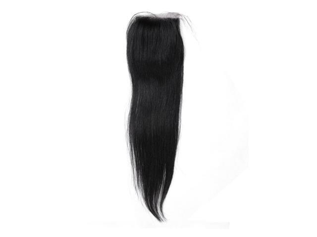 12 4 X4 Straight Closure Free Part Lace Front Brazilian Weave