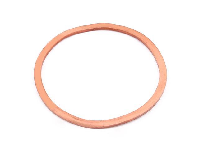 20Pcs 30mm Inner Diameter Flat Copper Crush Washer Sealing Ring Spacer # 