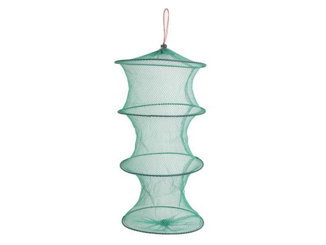 Outdoor Travel Crab Fish Crawdad Shrimp Minnow Dip Cage 3 Layers