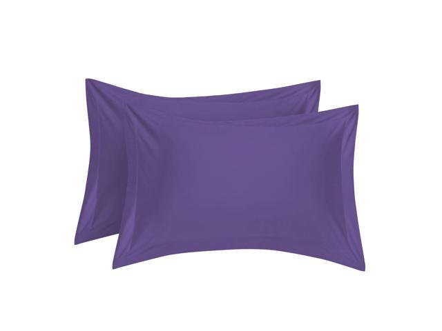 Boudoir Cotton Pillow Shams Oxford Pillowcases Lavender 20 X 36