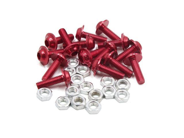 Universal Hex Socket Bolt Screw Nut Head Cover Cap M6 6MM Motorcycle Green
