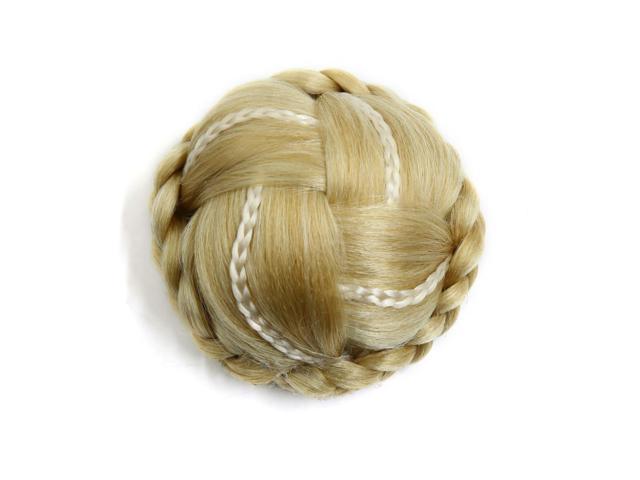 Synthetic Clip In Type Braided Hair Bun Chignon Donut Ponytail