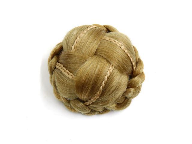 Synthetic Clip In Type Braided Hair Bun Chignon Donut Ponytail