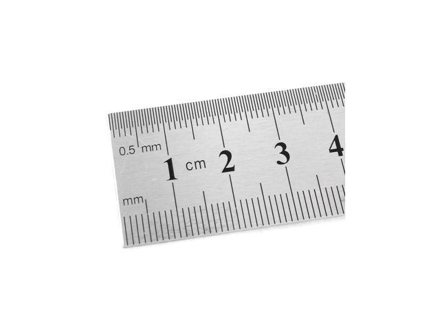 2pcs Dual Side Stainless Steel Straight Edge Ruler Measuring Tool 300mm 12 Inch