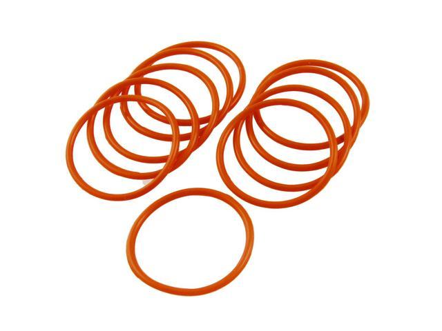10 Pcs Red Rubber 30mm x 2.5mm Oil Seal O Rings Gaskets Washers 