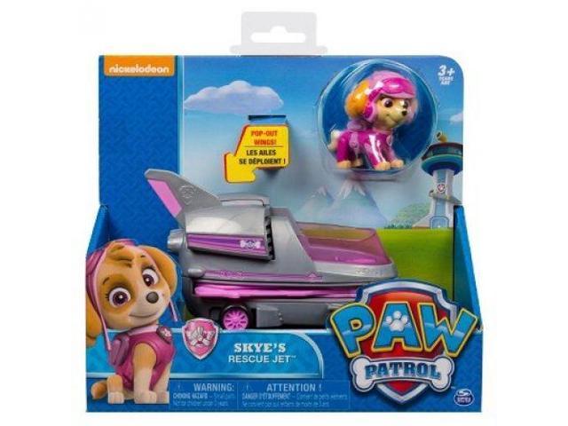 paw patrol skyes rescue jet with extendable wings