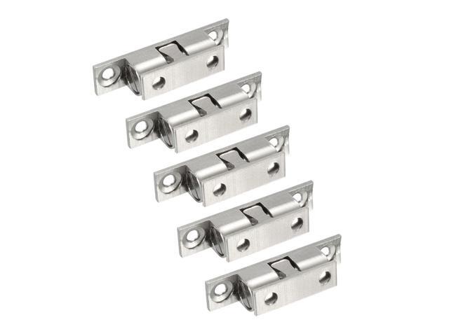 5pcs Cabinet Door Closet Brass Double Ball Catch Tension Latch