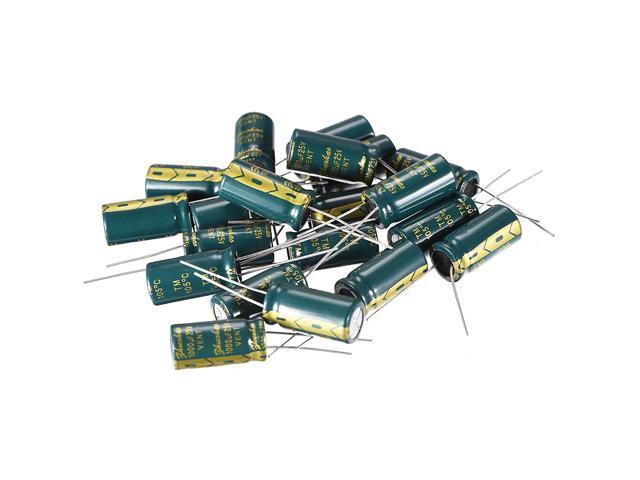 20Pcs 25V 1000uF 105C Radial Motherboard Electrolytic Capacitor 10mm x 20mm