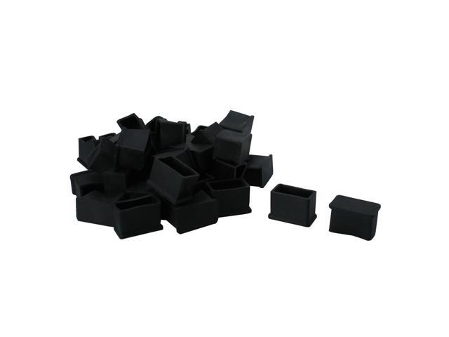 Rectangle Pvc Chair Leg Cap End Tip Cover Furniture Glide Desk Table Floor Feet Protector 36pcs 0 59 X 1 18 15 X 30mm Inner Size Reduce Noise