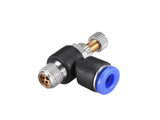 Push To Connect Air Flow Control Valve Elbow 15 64 Tube Od X 1