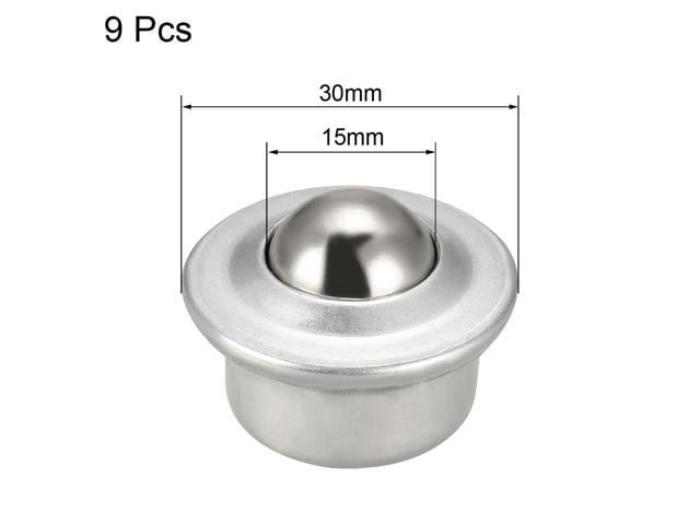 30mmx23mm 360 Degree Rotatable Ball Bull Eye Bearing Casters 9pcs 