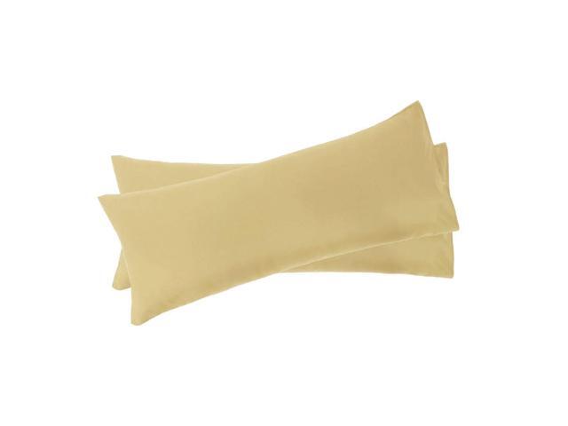 Set Of 2 Body Pillow Cover Soft 1800 Series Microfiber Pillow