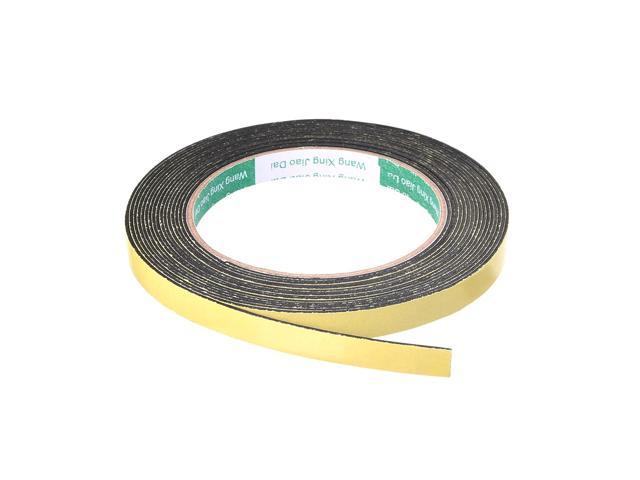 20mm Wide 2mm Thick 16.4 Feet Long Adhesive Weather Strip Foam Seal Tape 