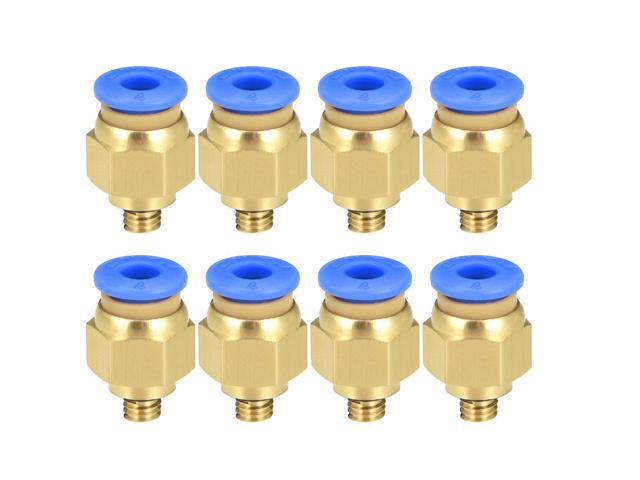 30 Pcs M5-6mm Straight Pneumatic Pipe Air Hose Quick Fitting Mini Connector 