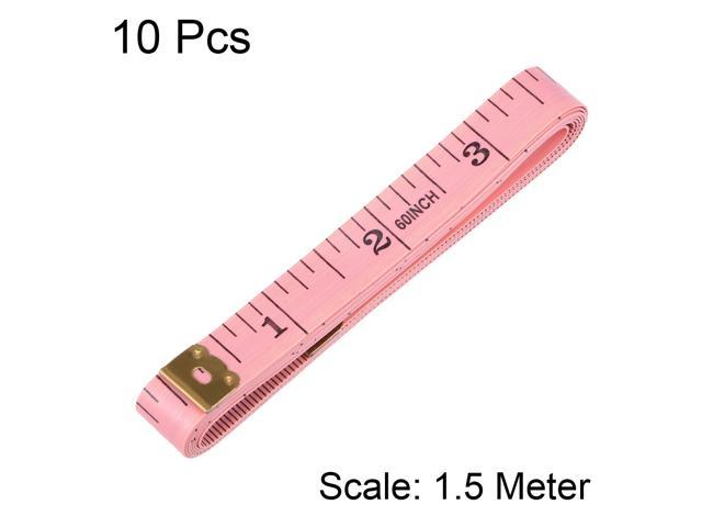59 Inch/1.5 m Retractable Measuring Tape for Sewing Fabric Craft Cloth and Body Measurement 3Packs Mini Tape Measure Pink, Yellow and Green