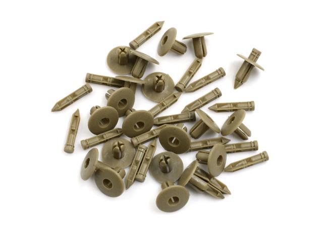 20Pcs 7mm Hole Push in Rivet Car Defender Door Weatherstrip Moulding Clip Black
