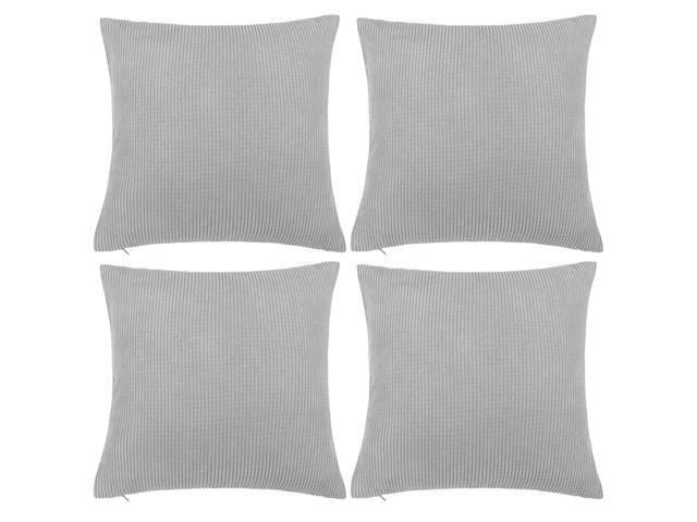 Pack Of 4 Decorative Pillowcase Covers With Zipper Fall Super Soft