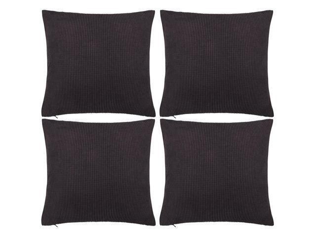 Pack Of 4 Decorative Pillowcase Covers With Zipper Fall Super Soft