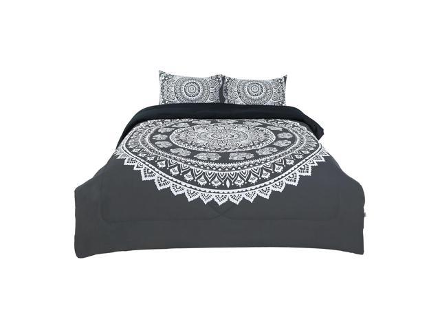 Down Alternative Comforter Reversible Bedding Sets Sets of 2 Pillow Cases 